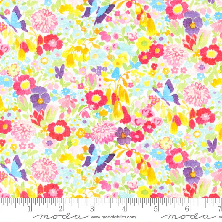 Moda Whimsy Wonderland rainbow quilting cotton fabric