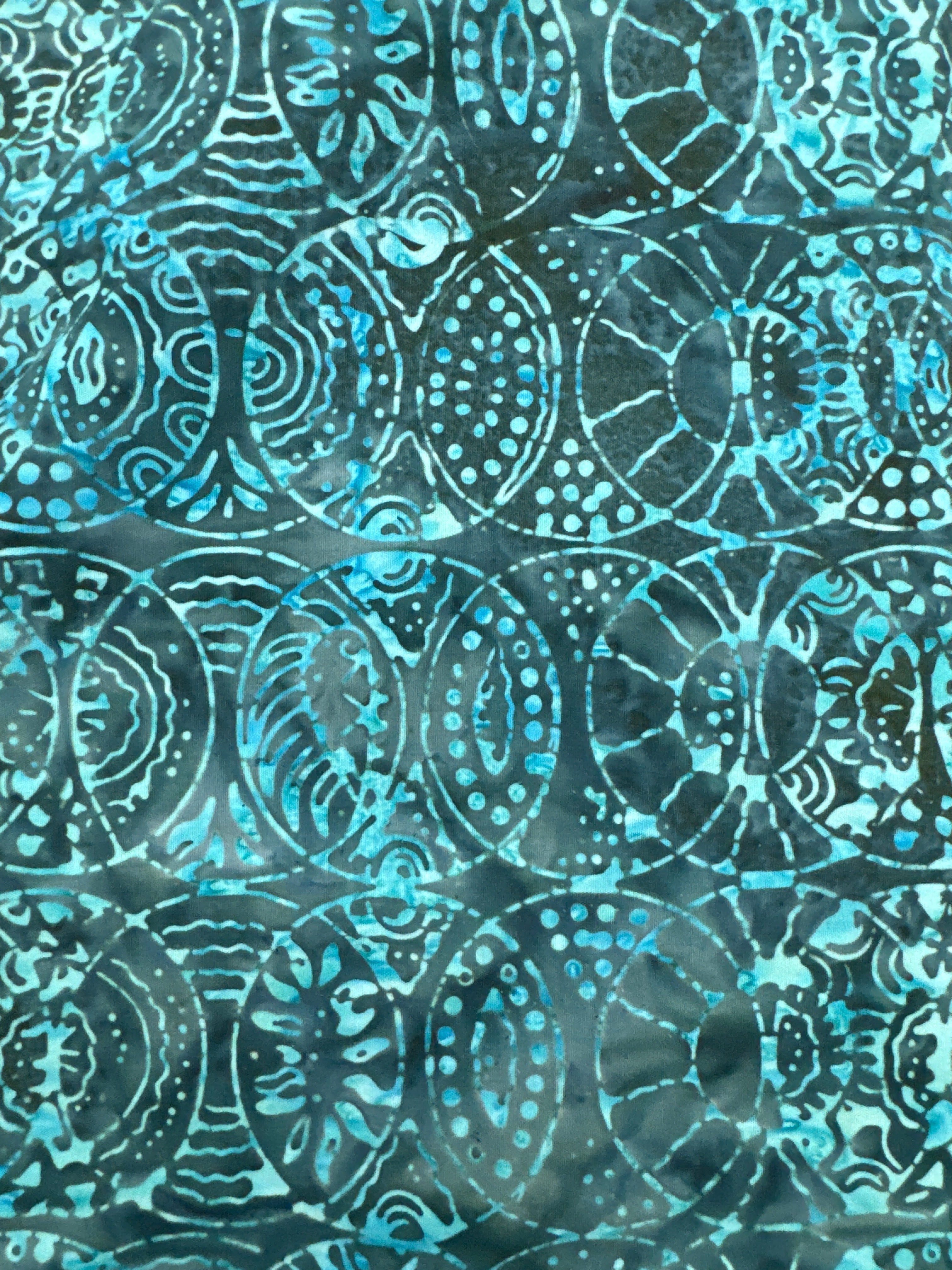 Garden Party Dark Teal circle geometric quilting fabric by Blank Quilting