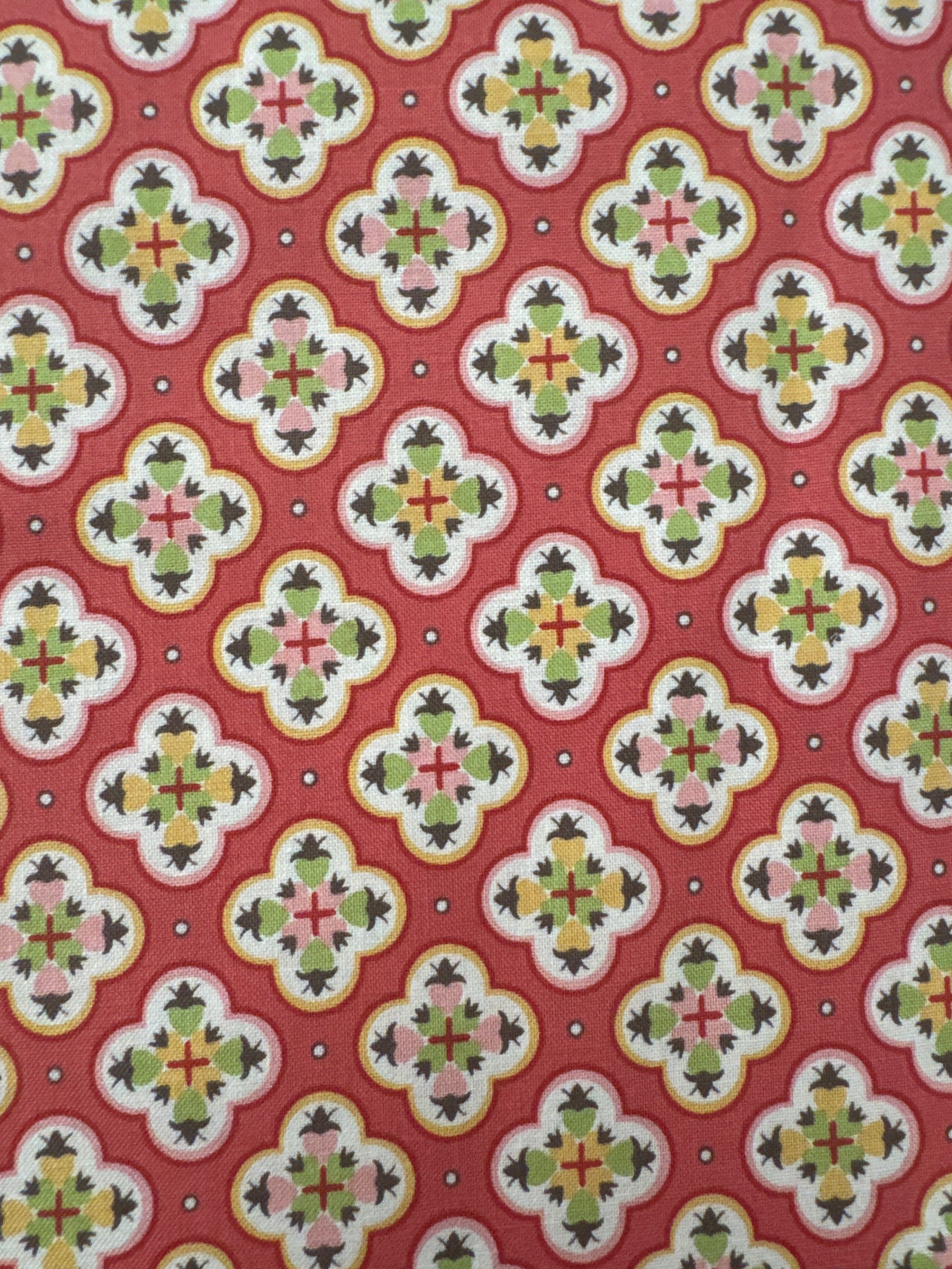 Mercantile Tea Rose floral quilting fabric by Riley Blake