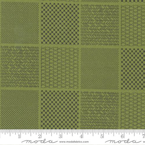 Main Street Grass Geometric Blenders Cotton 44"/45" Fabric Per Yard