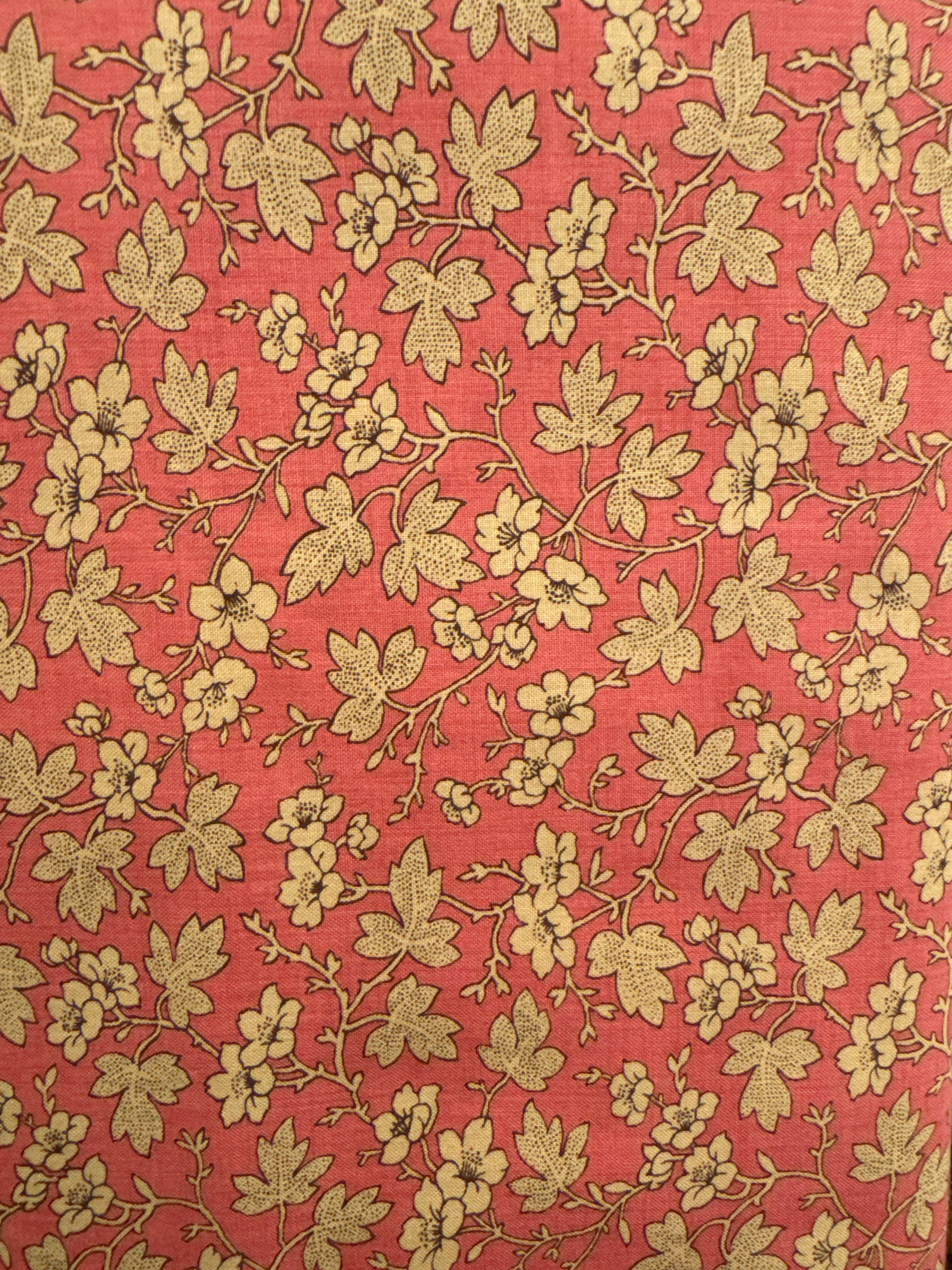 Bonheur De Jour Accents on Coral blender quilting fabric by French General for Moda