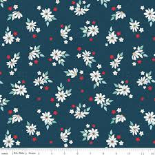 Sweet Freedom Summer Flowers Oxford quilting fabric by Riley Blake