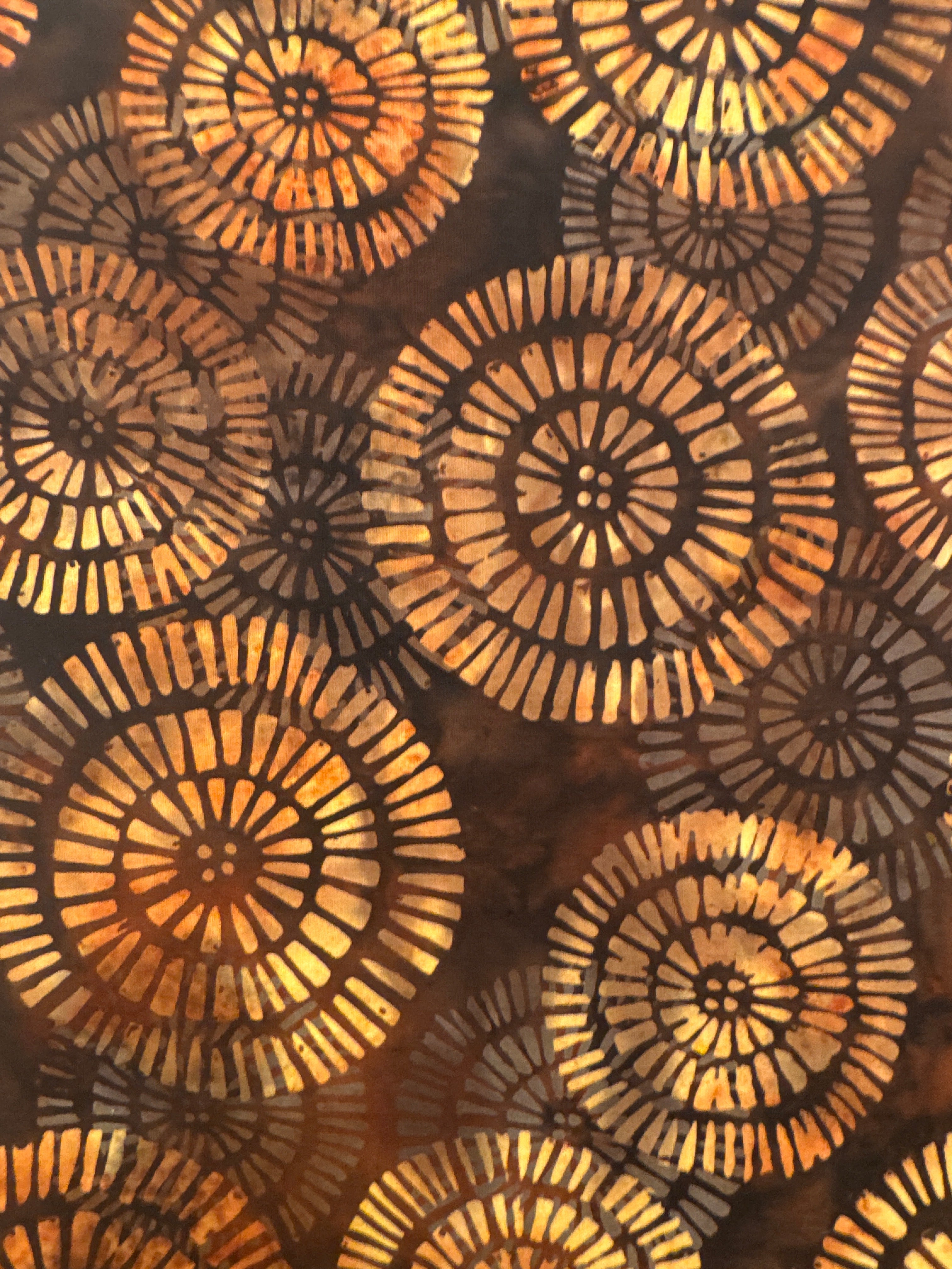 Biscotti Pathway Circles geometric quilting fabric by Hoffman Fabrics