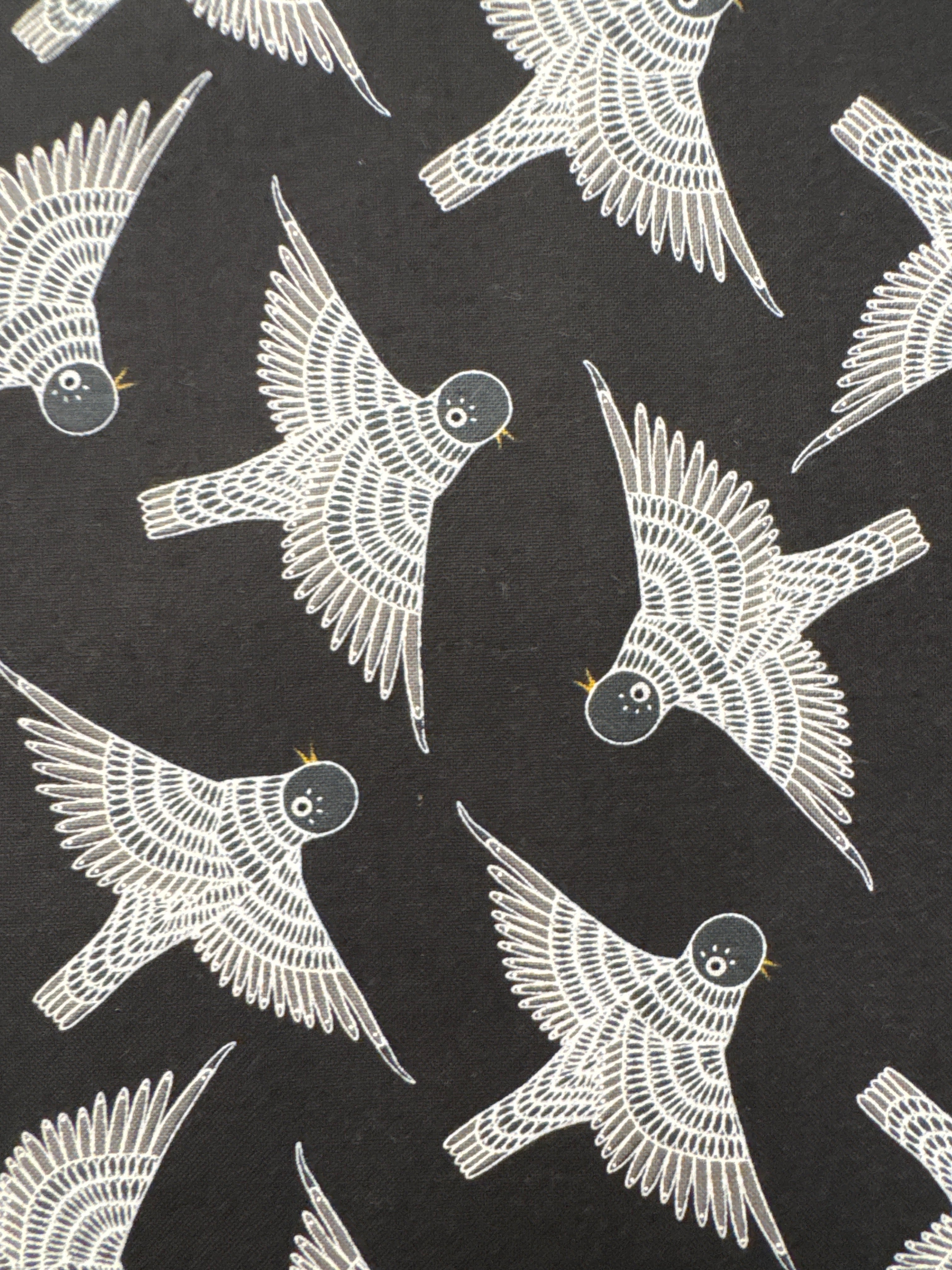 Birdsong Black blender quilting fabric by Moda