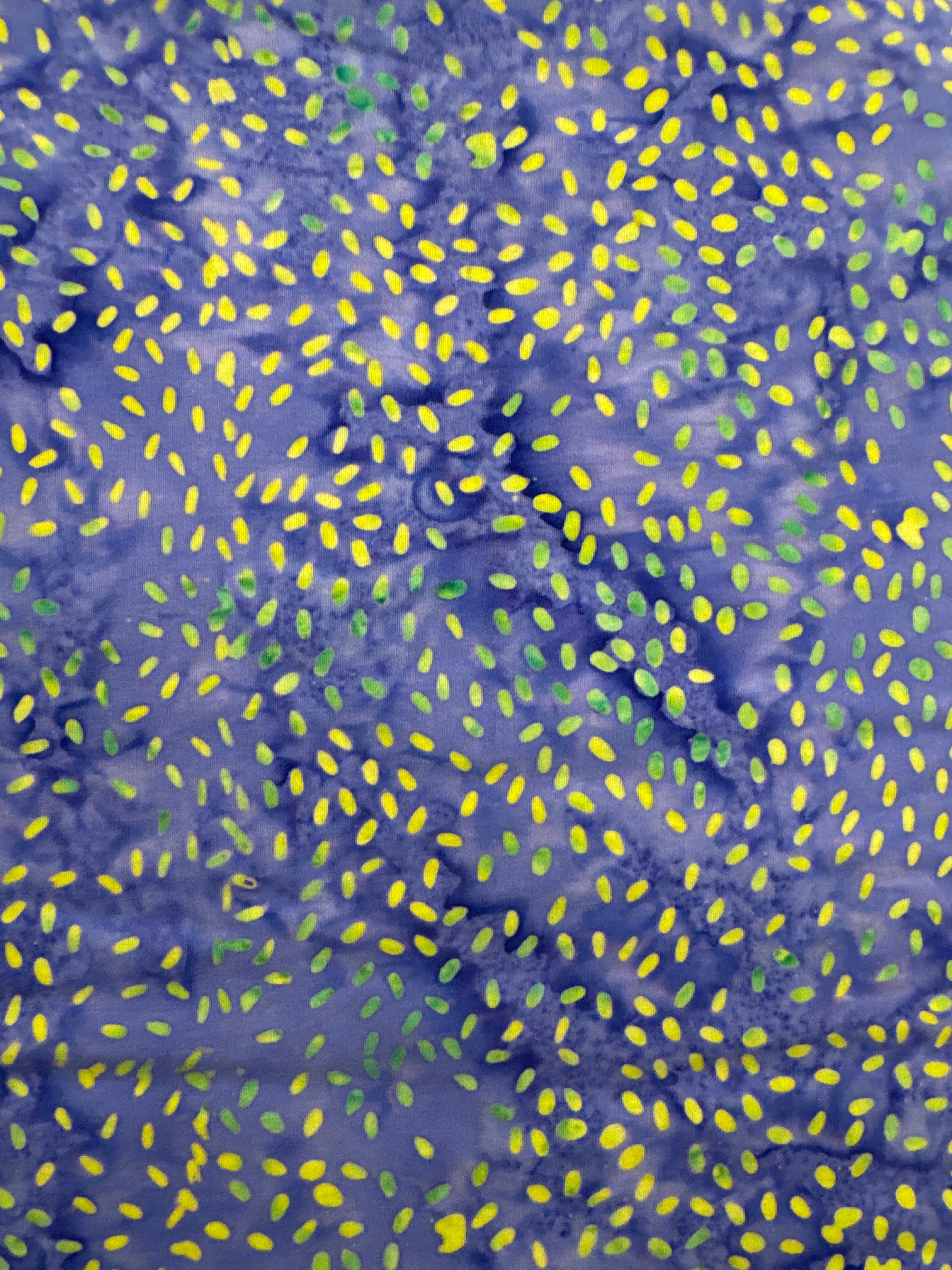 Andover Green Specks on Purple quilting fabric