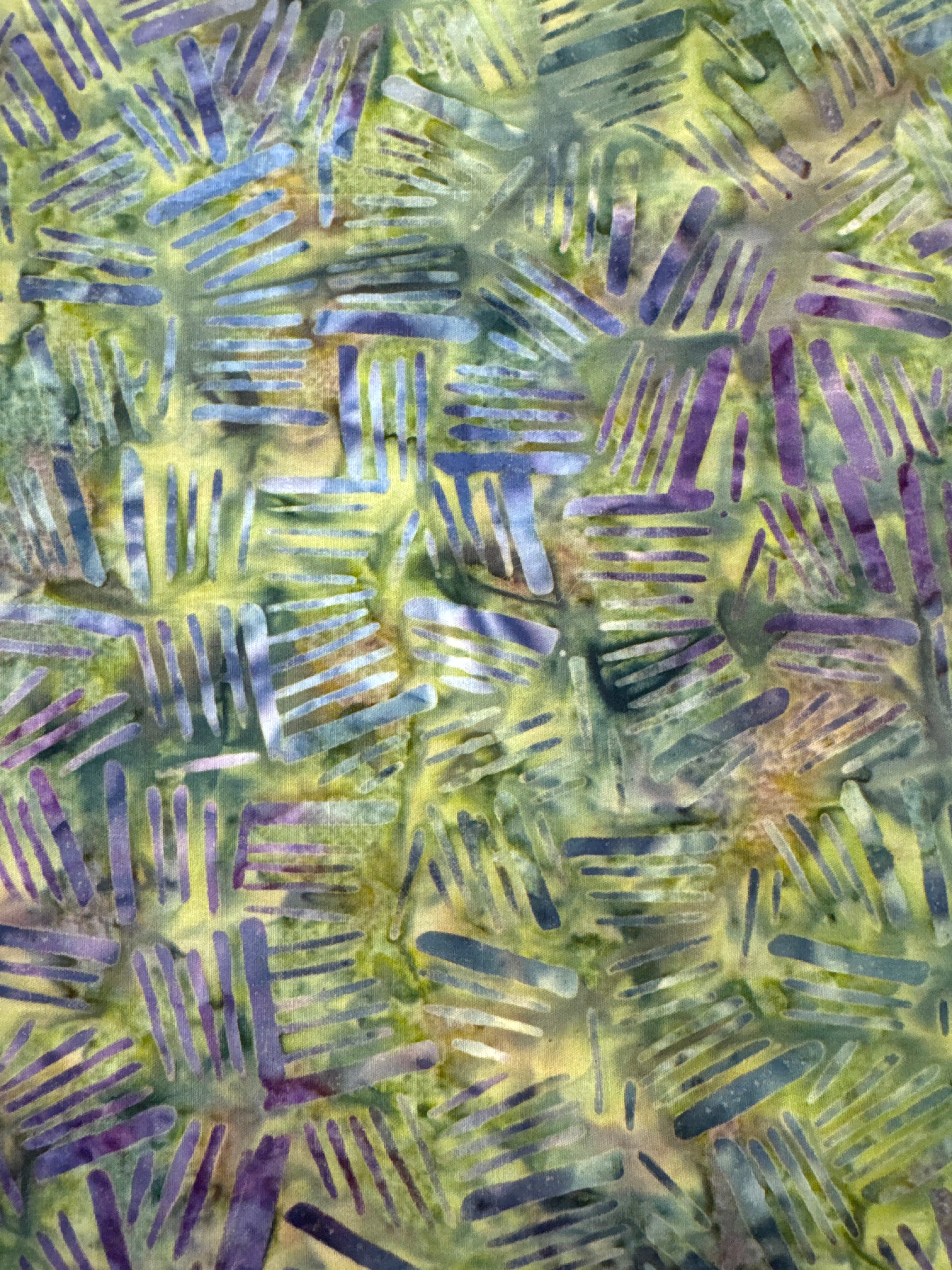 Lined Bars green and purple stripe quilting fabric by Wilmington Prints
