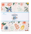 Riley Blake Let's Create 5 inch squares, 42 pieces