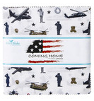 Riley Blake Coming Home 5 inch squares, 42 pieces