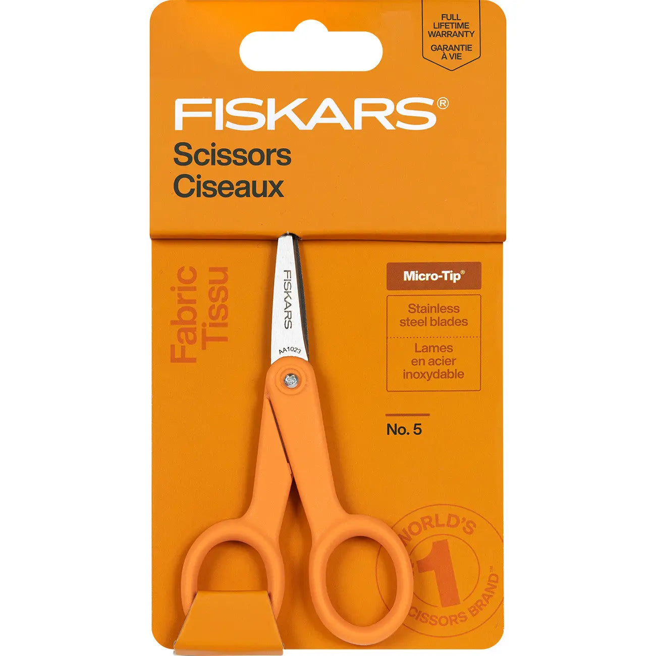 5in Micro Tip Fashion Scissor Orange