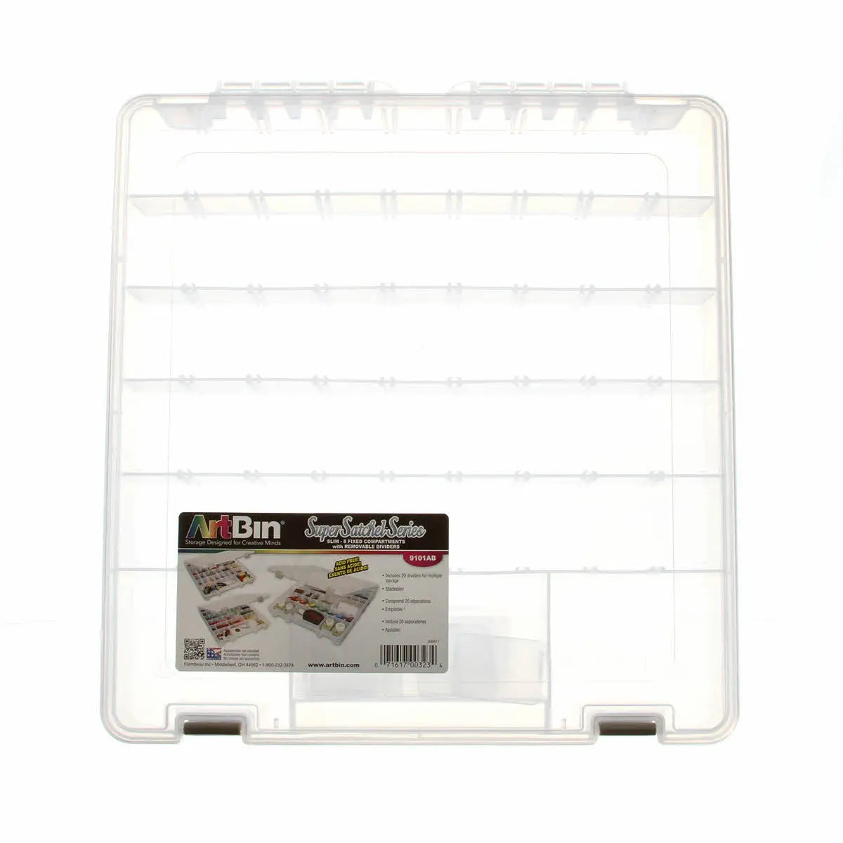 6 Compartment Slim Super Satchel Box - Linda's Electric Quilters