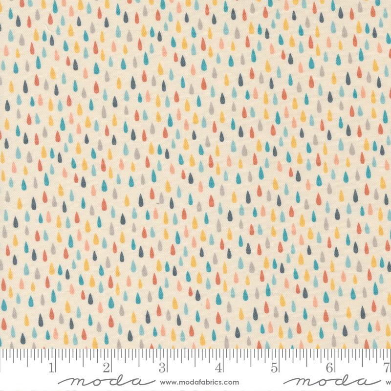 Moda Noah's Ark the storm quilting cotton fabric in Cloud