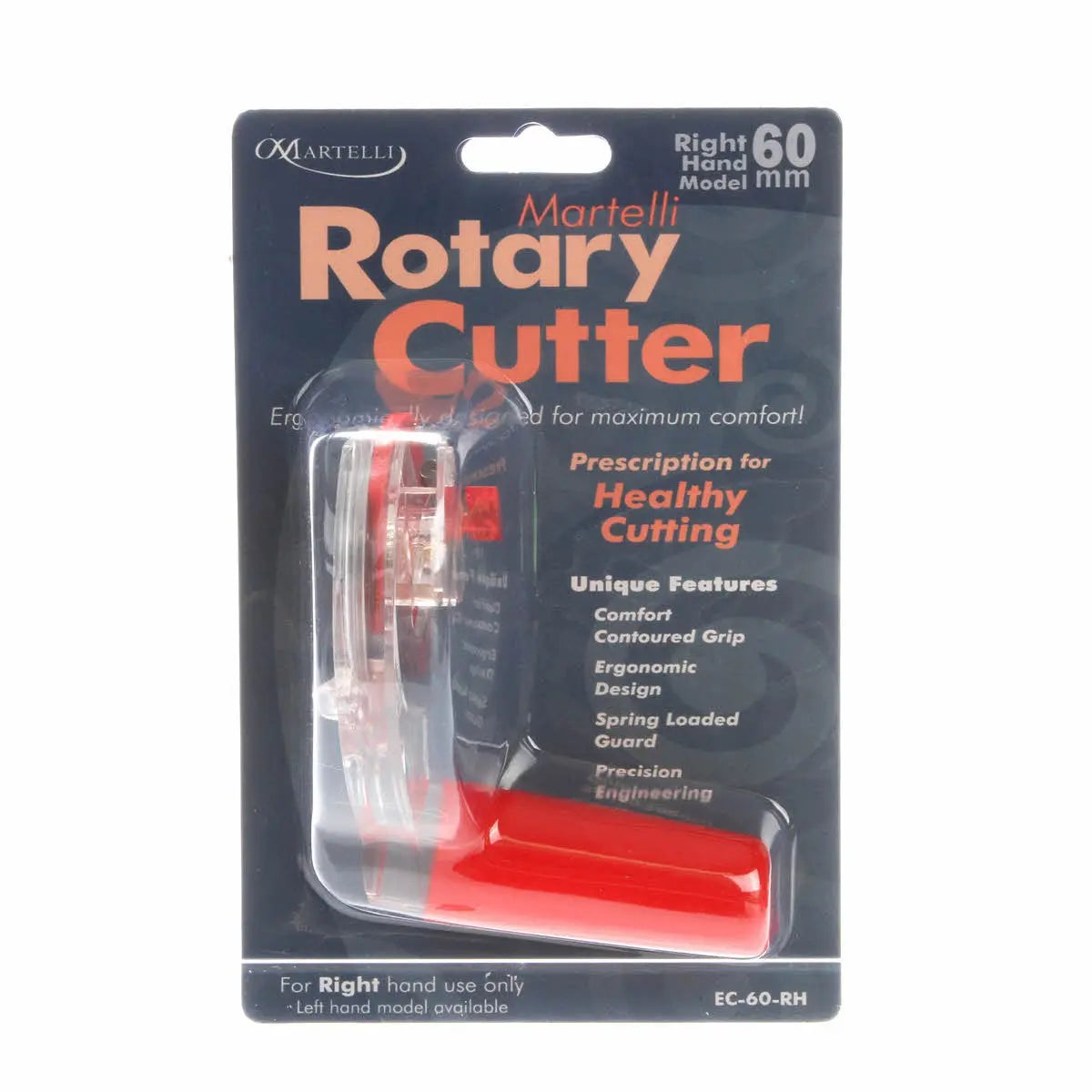 60mm Ergo 2000 Rotary Cutter Right Hand - Linda's Electric Quilters