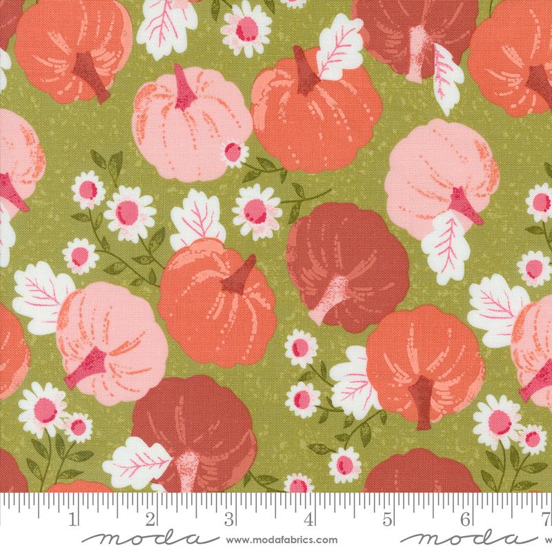 Moda Hey Boo Witchy Green Halloween quilting fabric