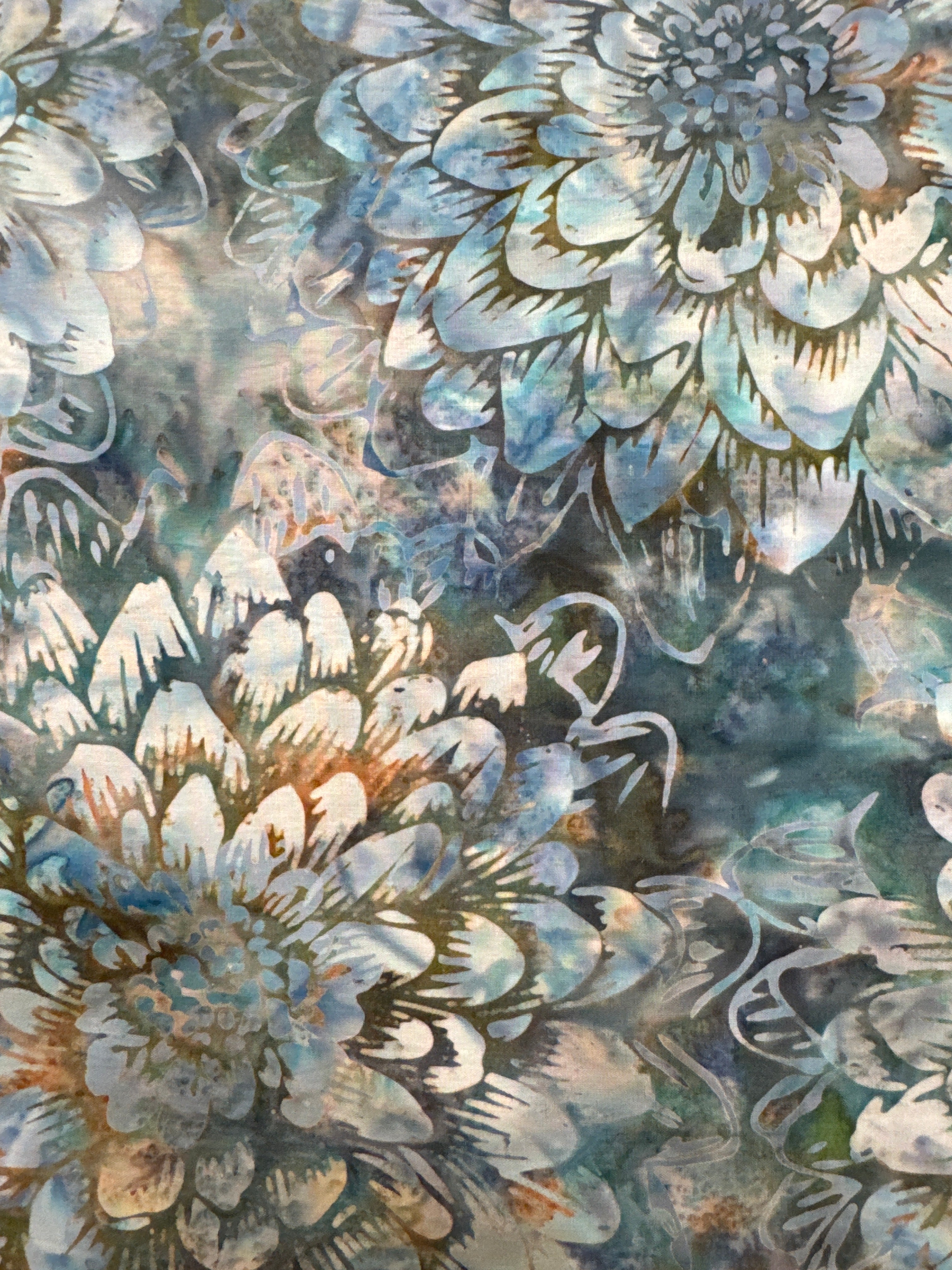 Hoffman Seaglass Floral quilting fabric
