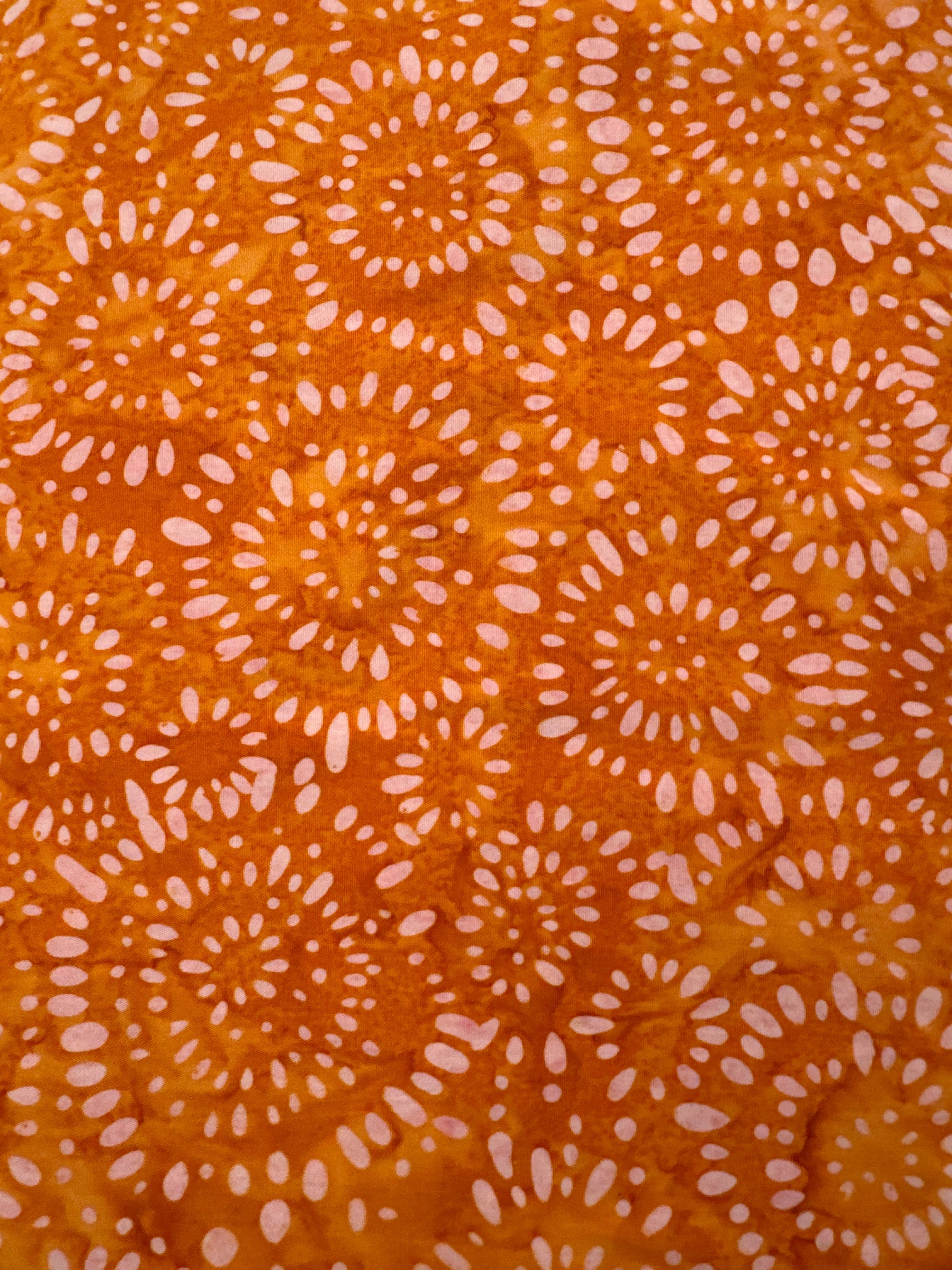 Splash Carrot orange blender quilting fabric by Robert Kaufman