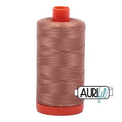 Aurifil 2340 Cafe Au Lait 50wt cotton thread 1300m spool