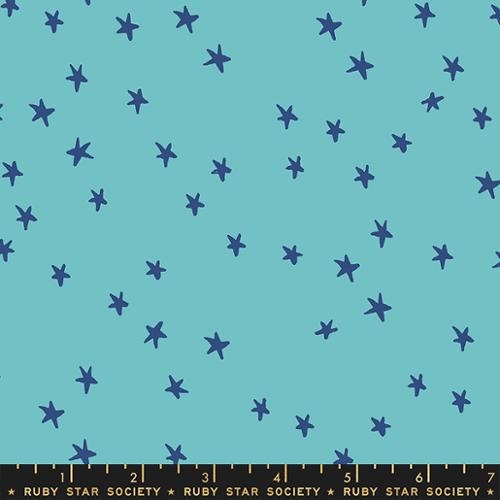 108" Starry Wideback Turquoise Cotton Wideback Fabric per yard