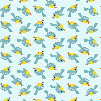 Studio E At The Zoo Multi quilting fabric — playful zoo animals print