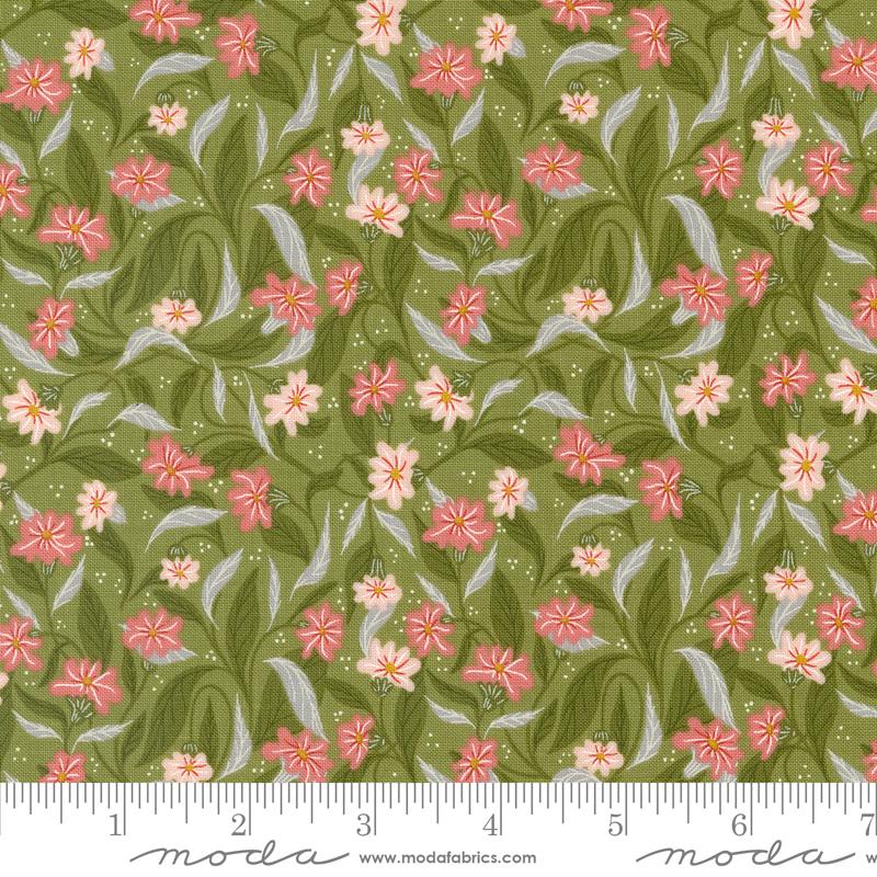 Moda Woodland Wonder quilting cotton fabric in Fern 48393