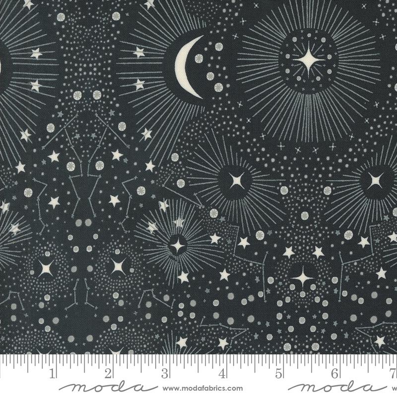 Moda Woodland Wonder quilting cotton fabric in Midnight 48397