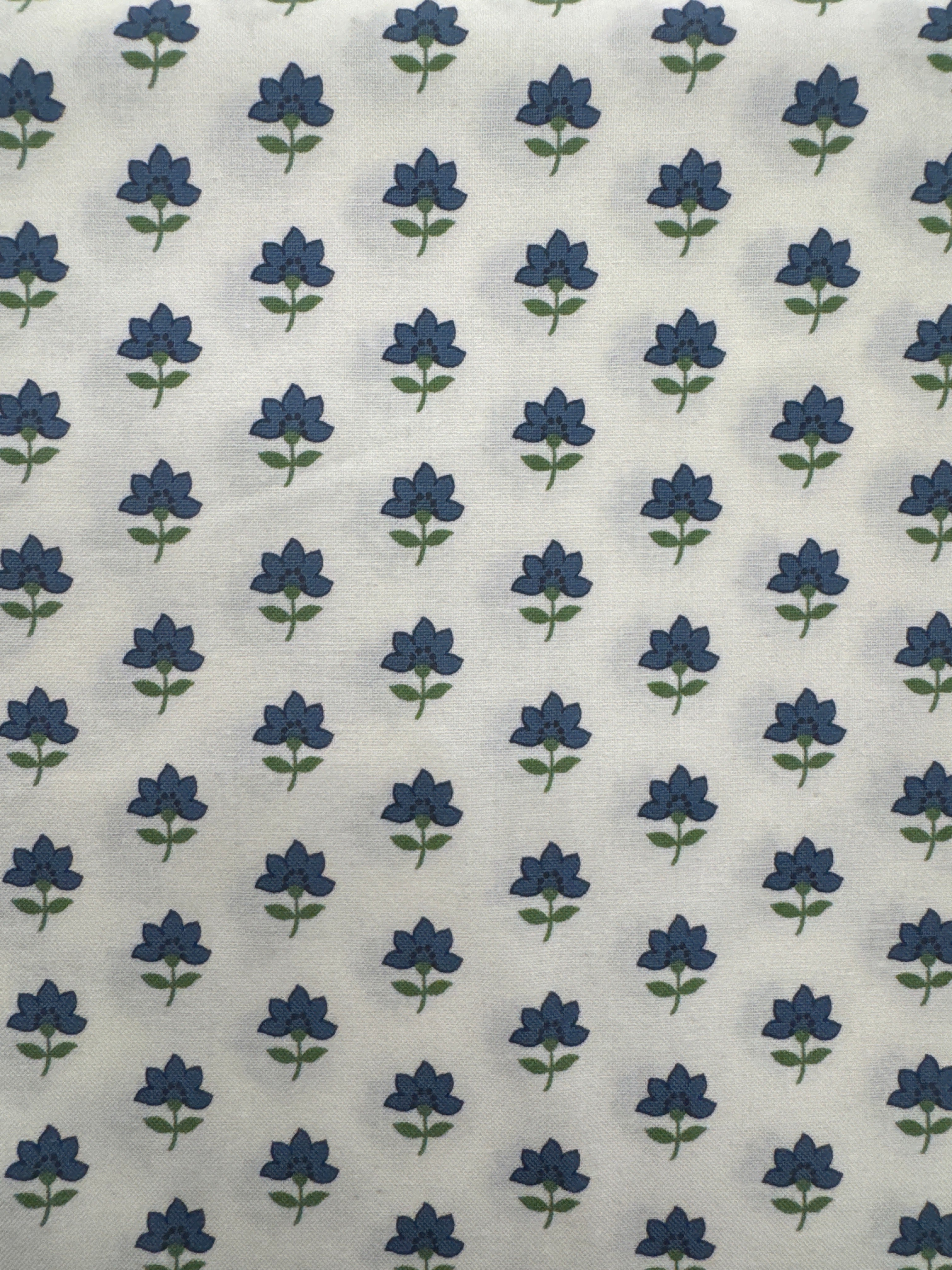 Shoreline Flower Print White floral quilting fabric by Moda