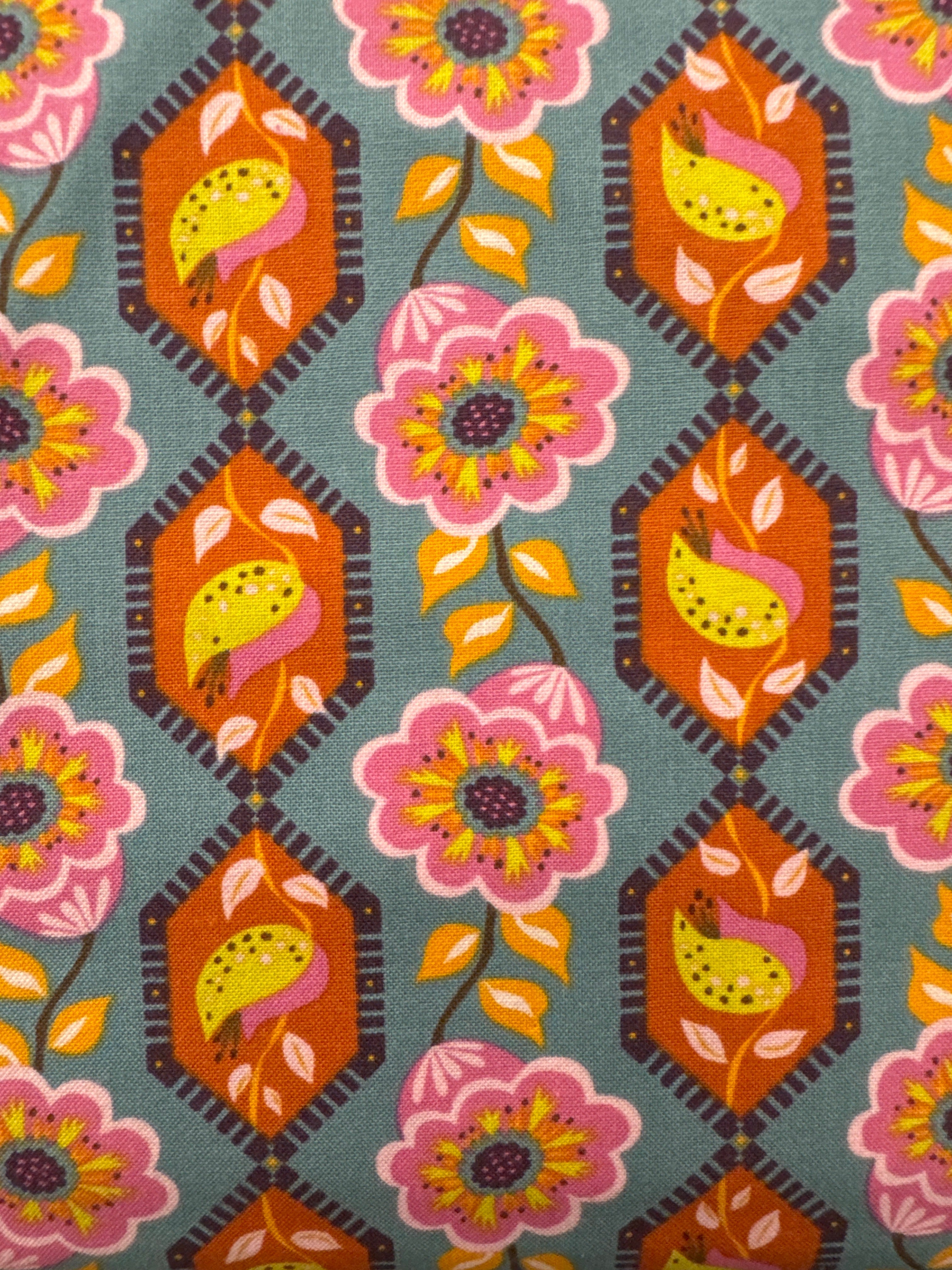 Kindred Stitches Dusty Sky blender quilting fabric by Figo
