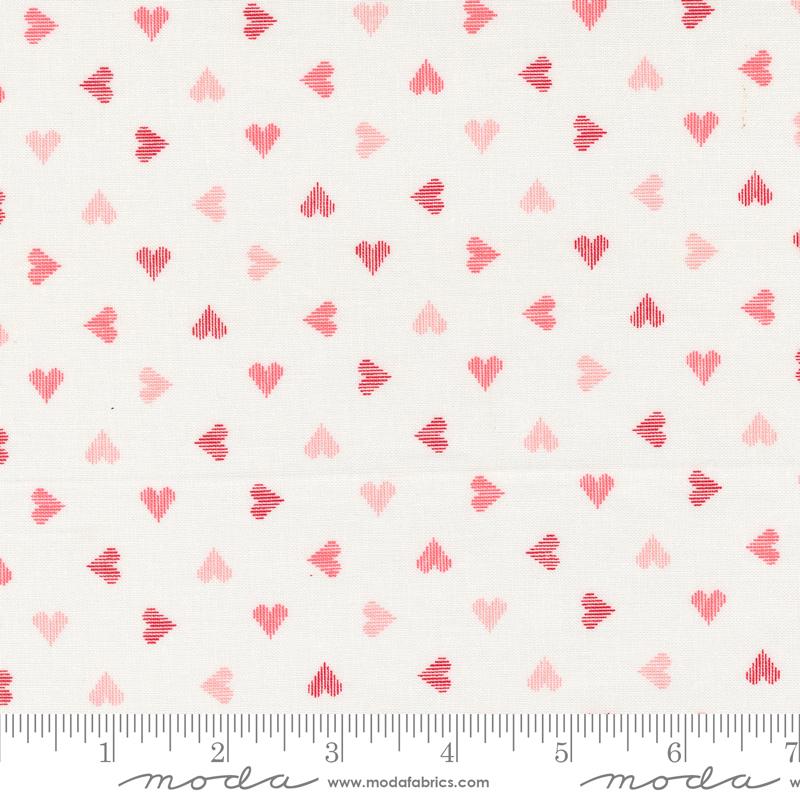 Moda Love Blooms Lace Hearts quilting cotton