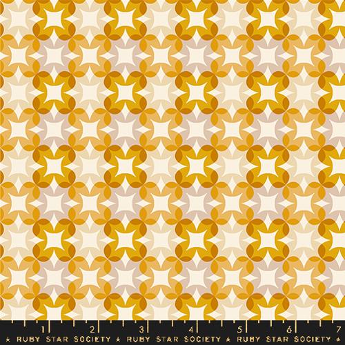 Woodland Park Goldenrod Plaid Geometric Flowers Cotton 43"/44" Fabric Per Yard