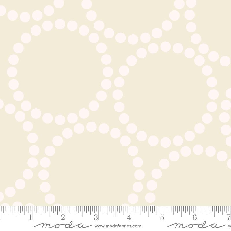 Moda 108 inch Pearl Bracelet wideback quilt backing in Eggshell White