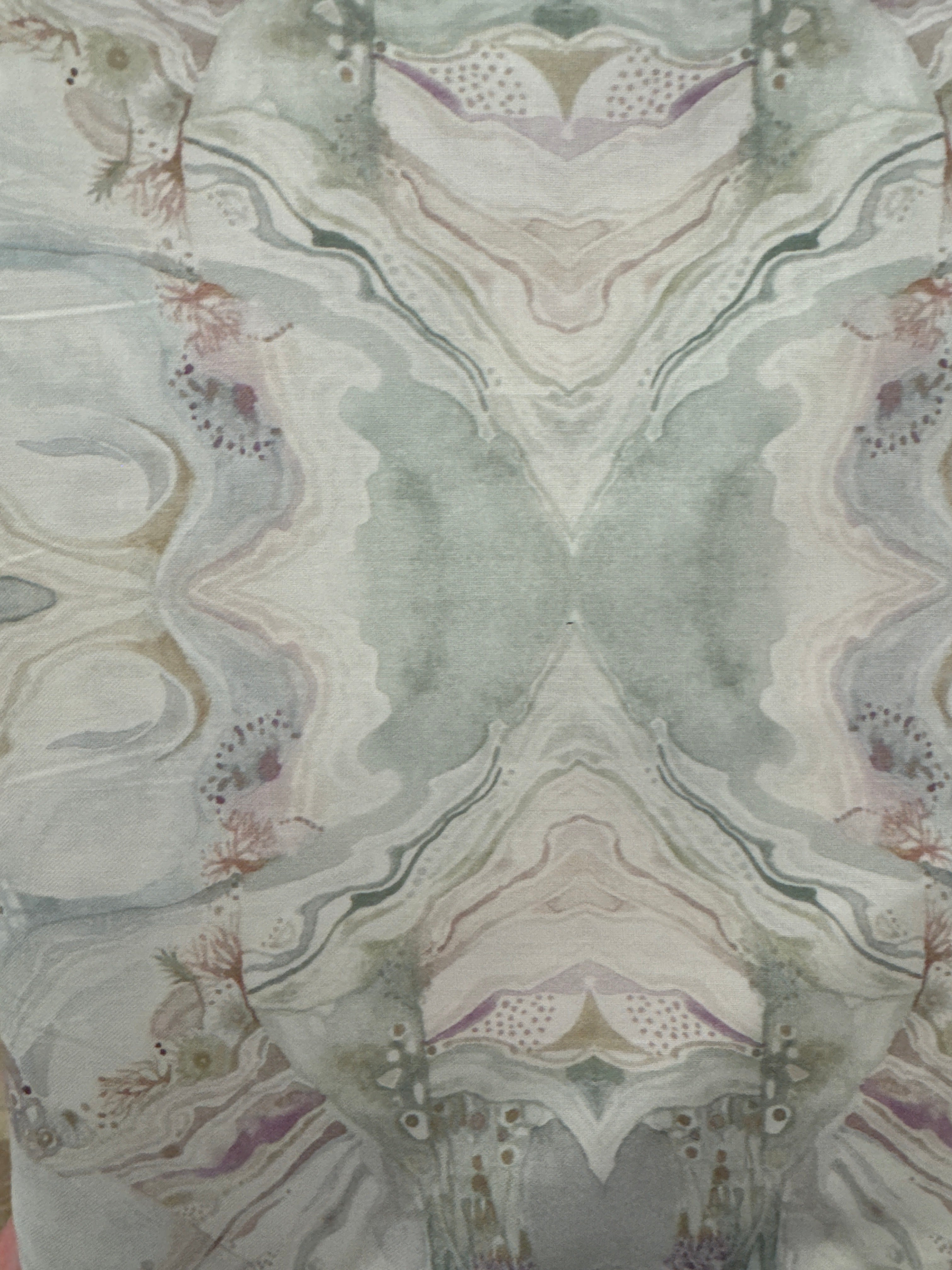 Brushstrokes Underwater Reflections Multi blender quilting fabric by Free Spirit