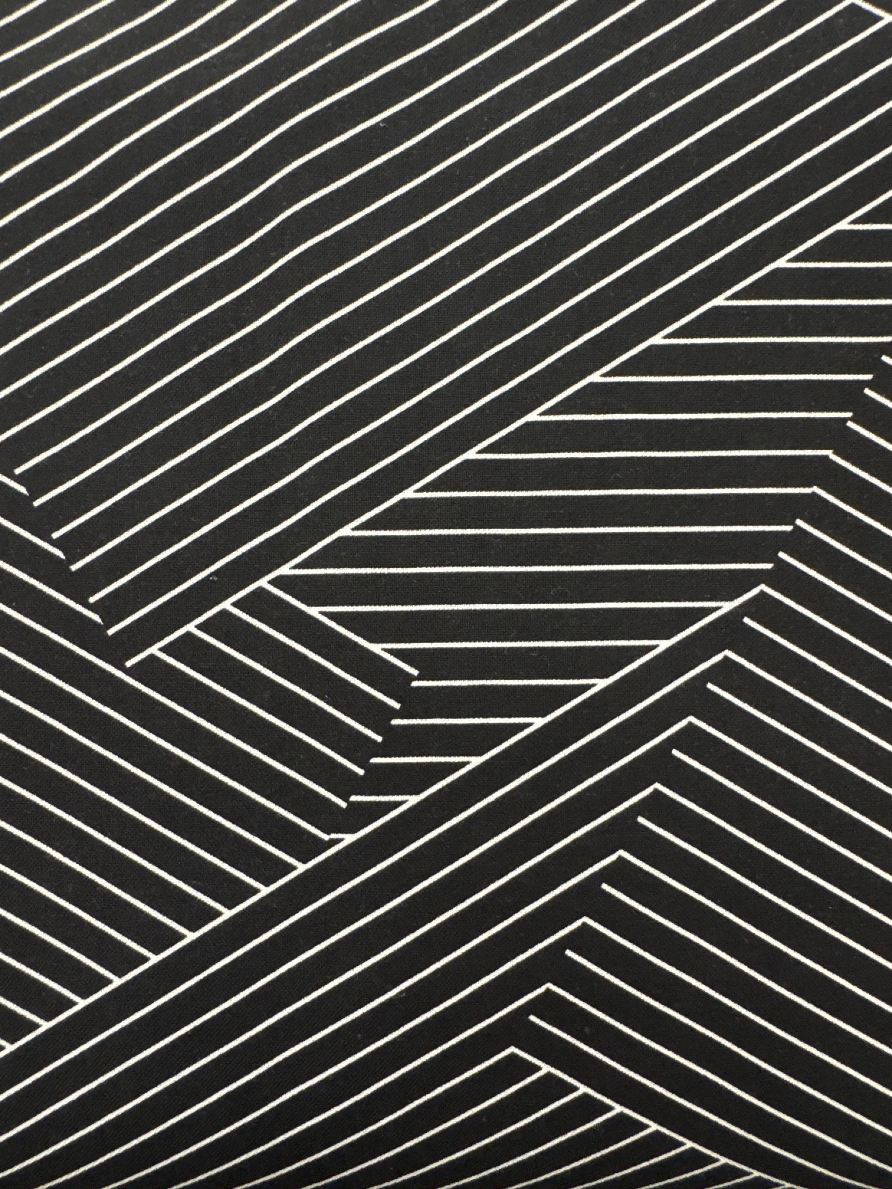 Pen and Ink Offset Square Black geometric quilting fabric by Windham Fabrics