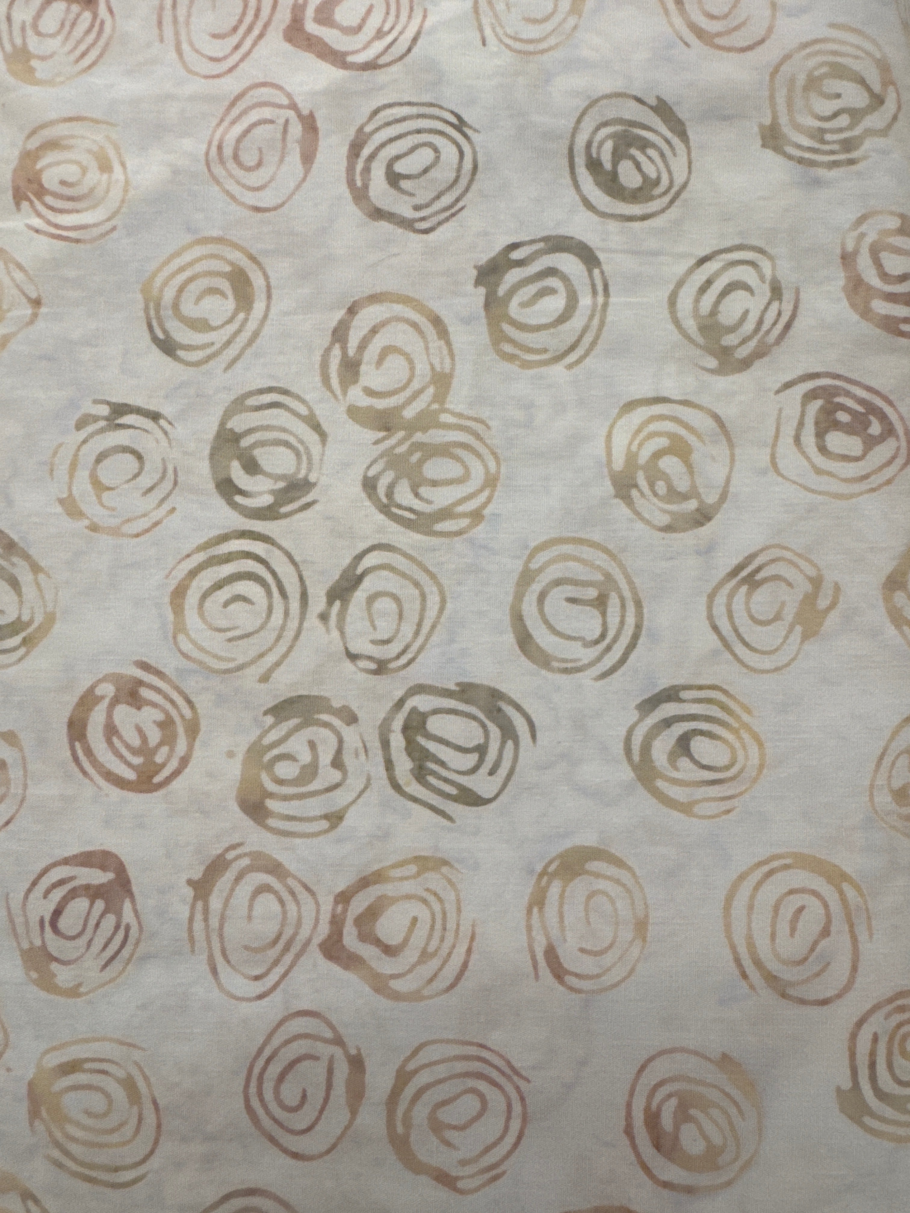 Andover Taupe Swirl on Ivory quilting fabric
