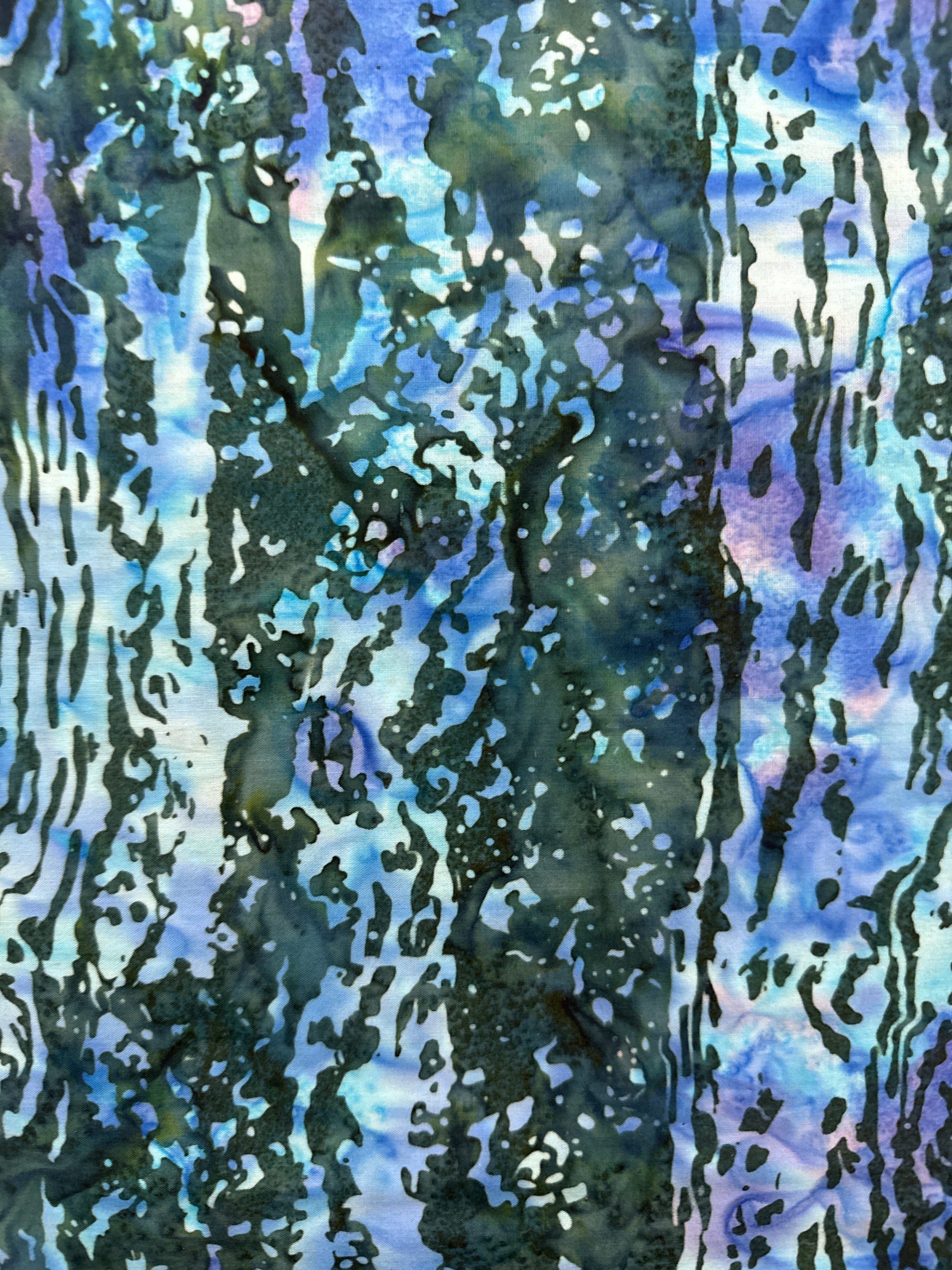 Hoffman Rainforest Teal quilting fabric
