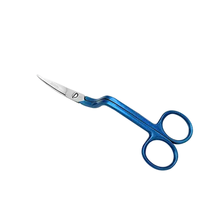 6" True Left Handed Double Curved Machine Embroidery Scissors - Linda's Electric Quilters
