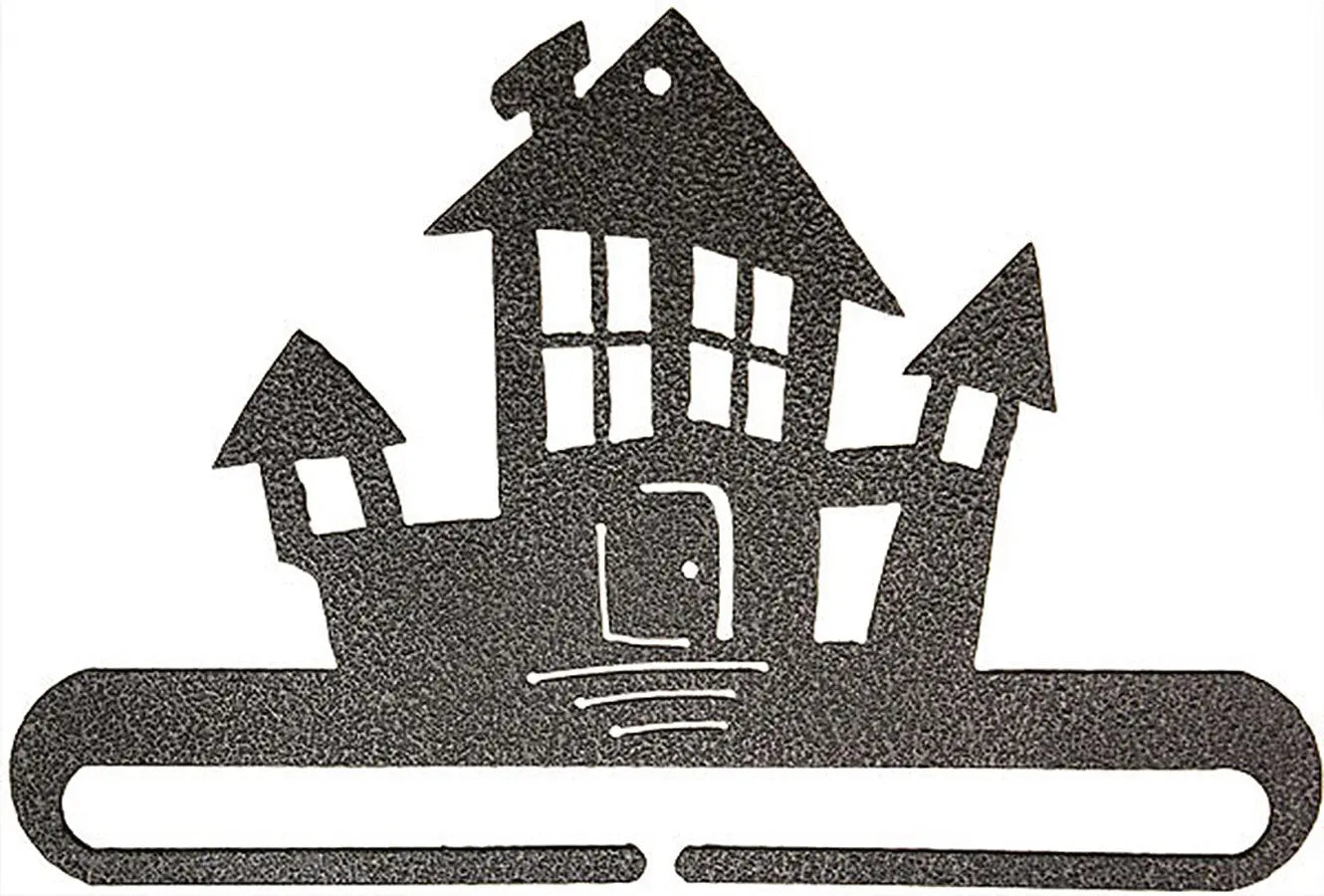 6in Haunted House Split Bottom Charcoal Checker Distributor