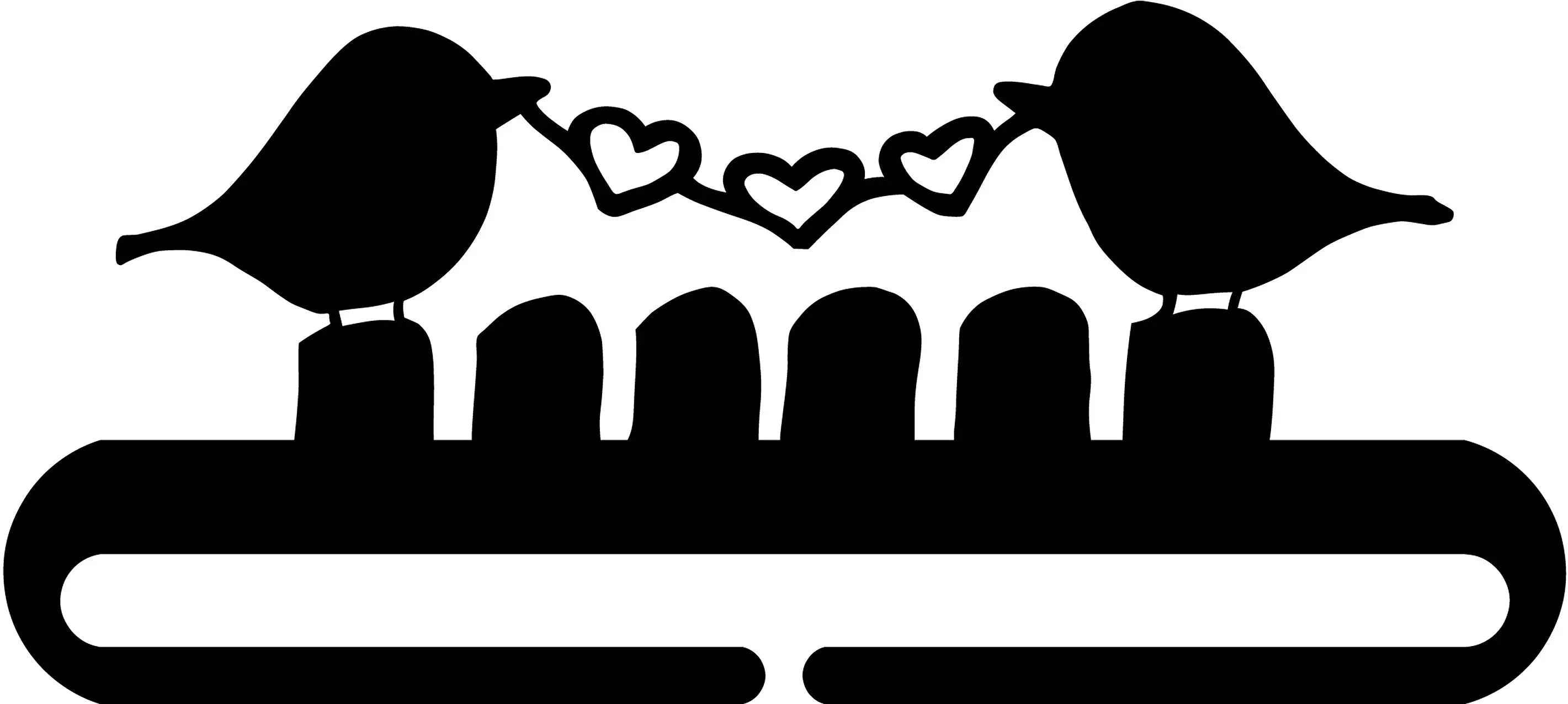 6in Love Bird Split Bottom Holder Checker Distributor