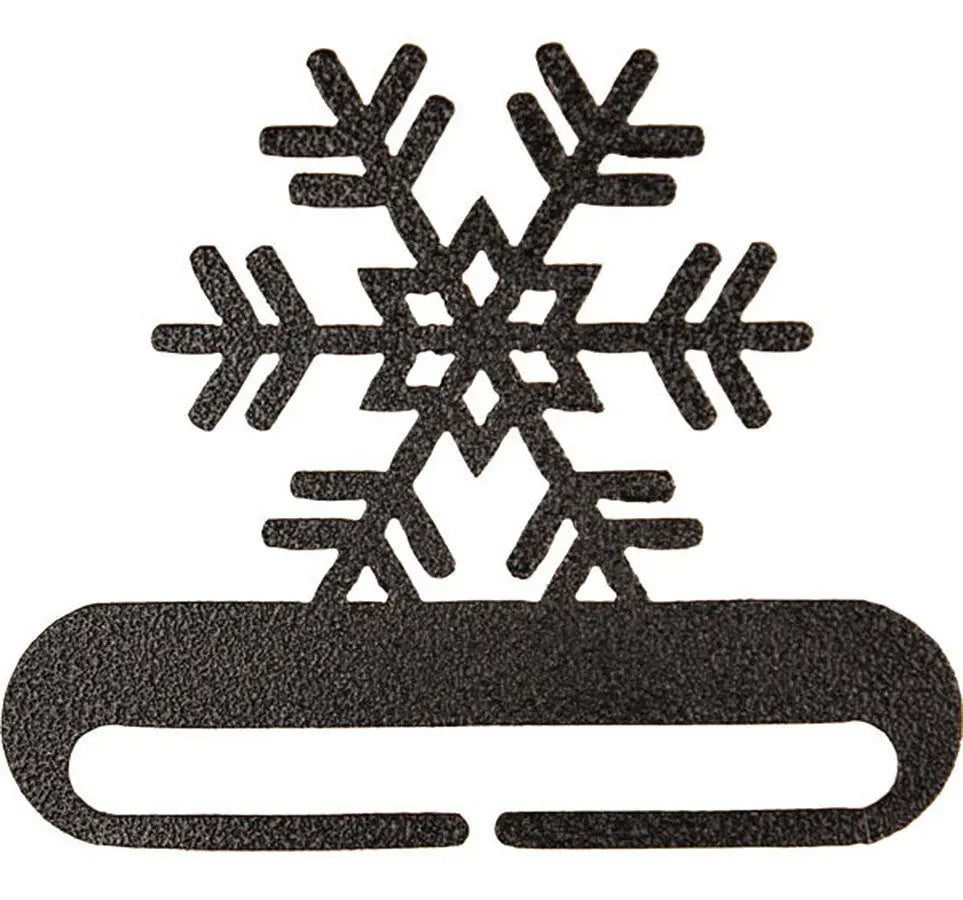 6in Snowflake Split Bottom Charcoal - Linda's Electric Quilters