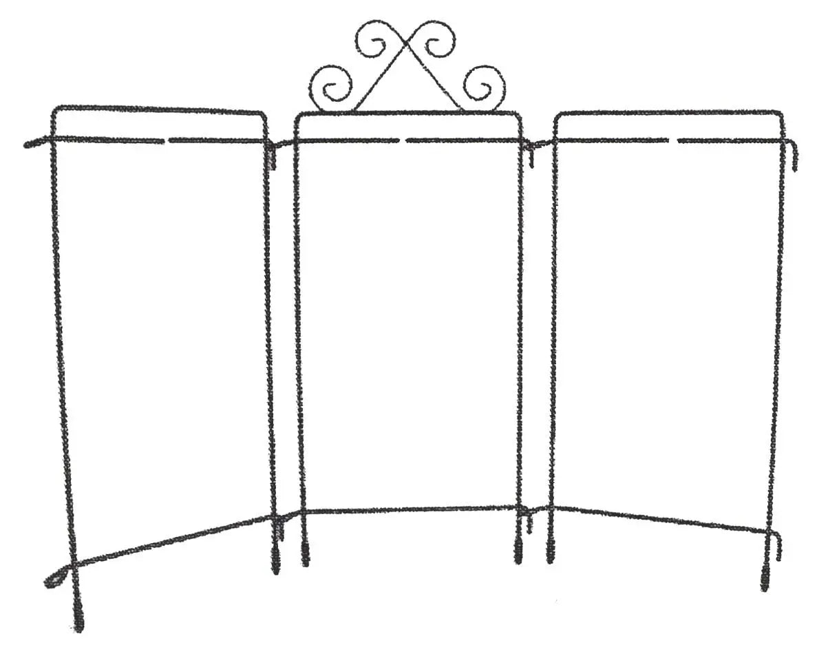 6in x 12in White Table Top Tri-Stand - Linda's Electric Quilters