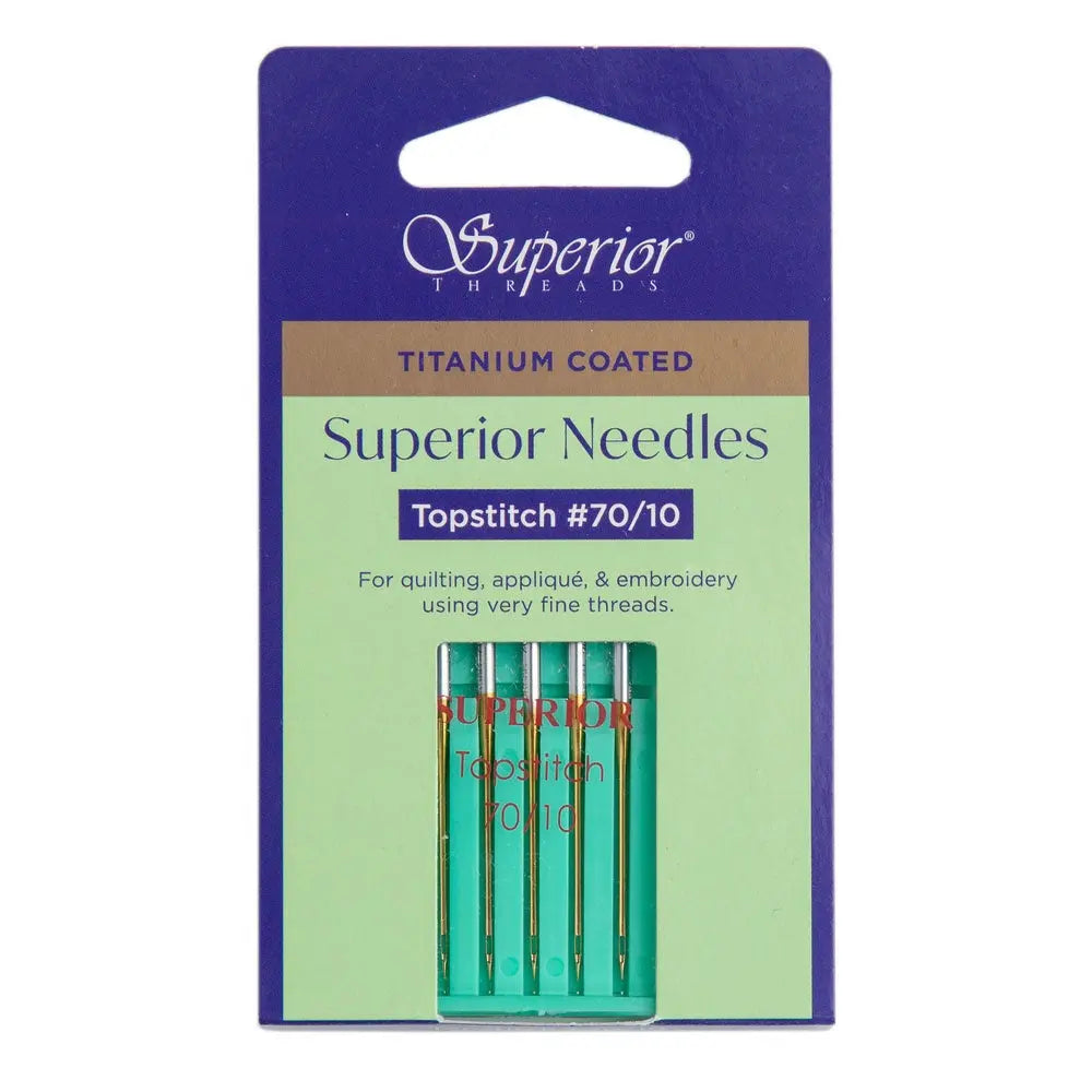 #70/10 Topstitch Titanium-coated Needles Superior Threads