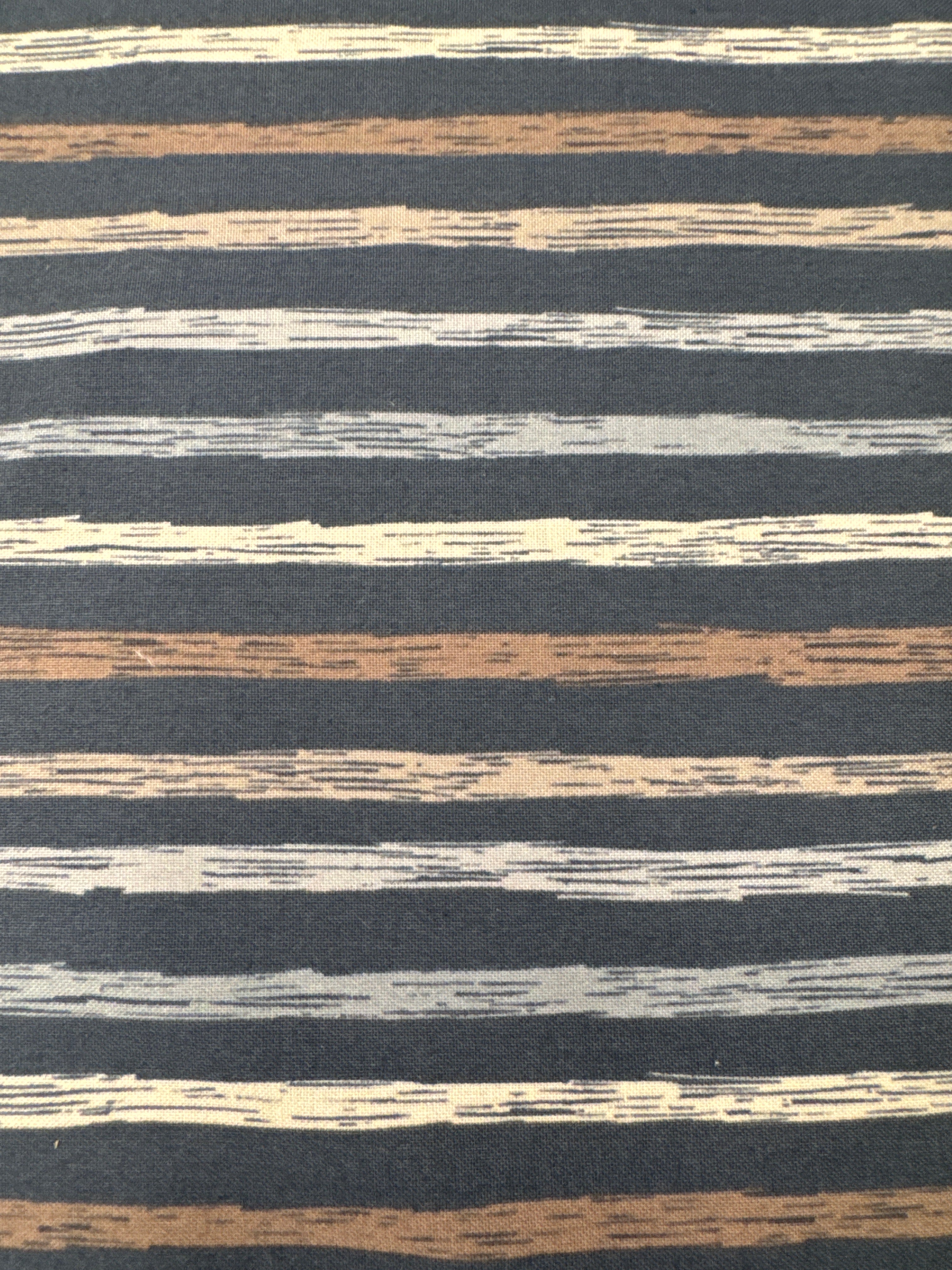 Chirp Dark Navy Stripe quilting fabric by Moda