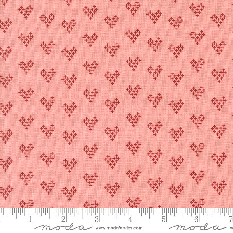 Moda Sweetwater Threads quilting cotton in Pink