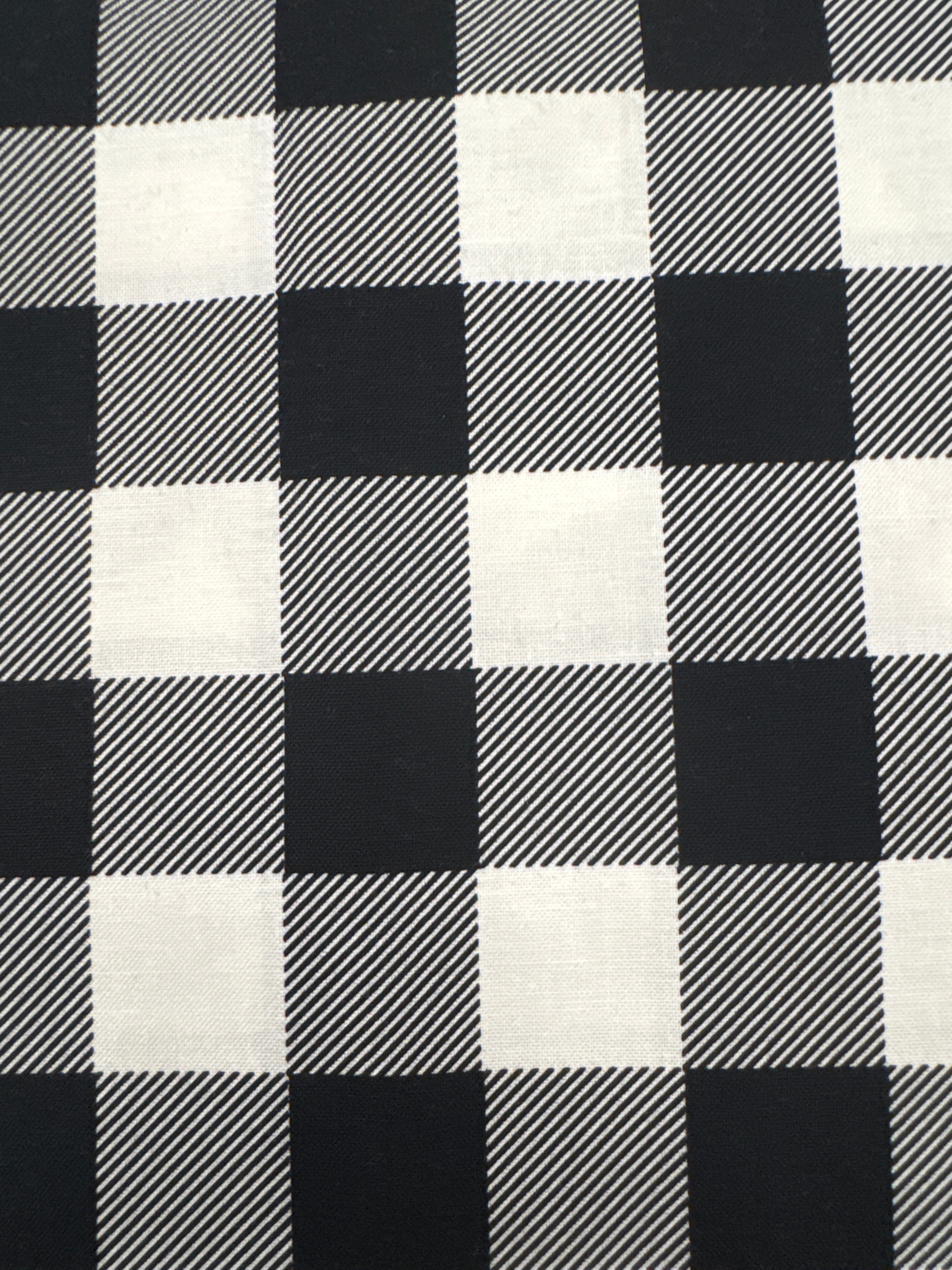 Buffalo Check Black plaid quilting fabric by Moda