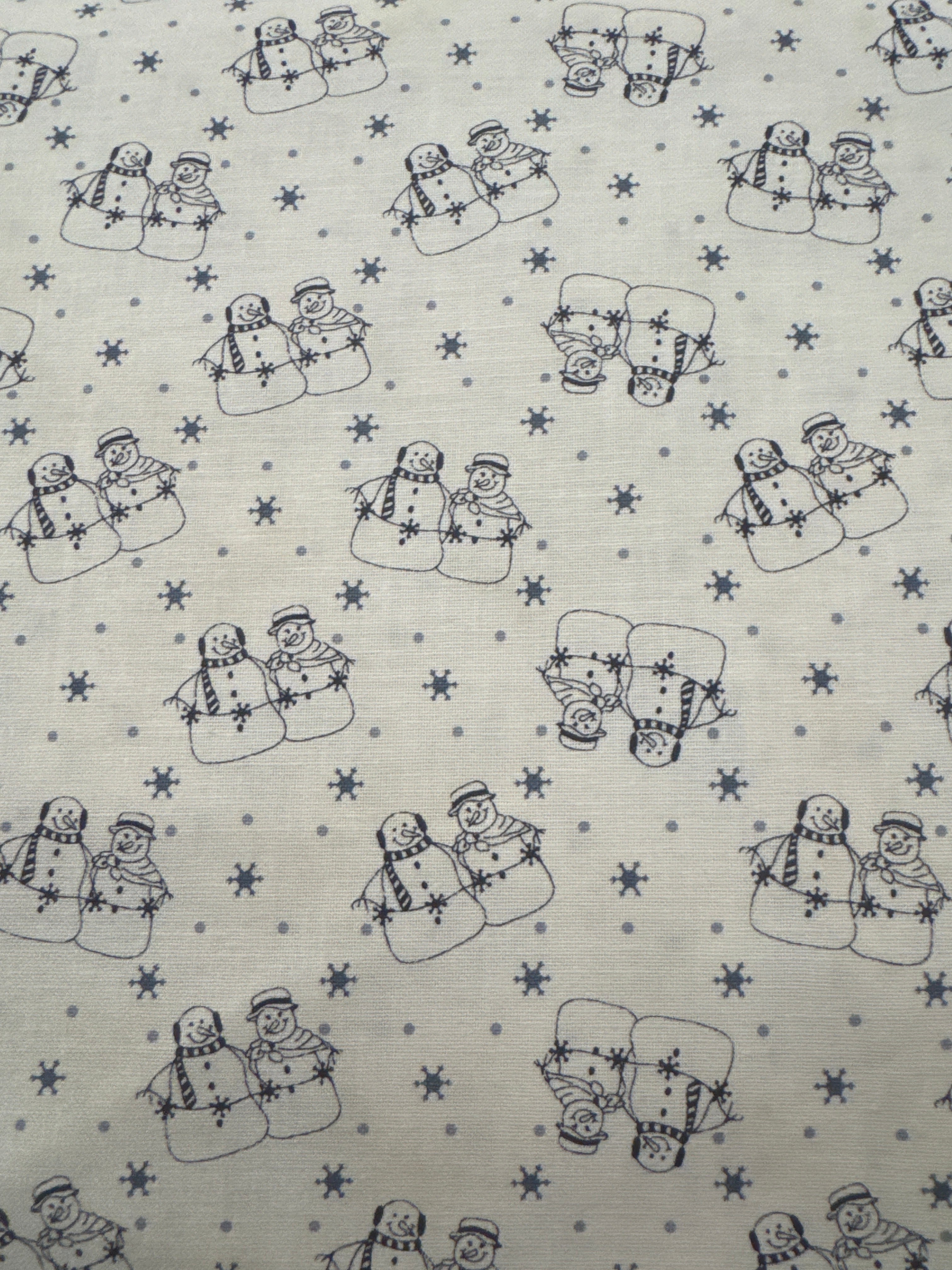 Snowman Gatherings IV Snowman Buddies White Christmas quilting fabric by Moda