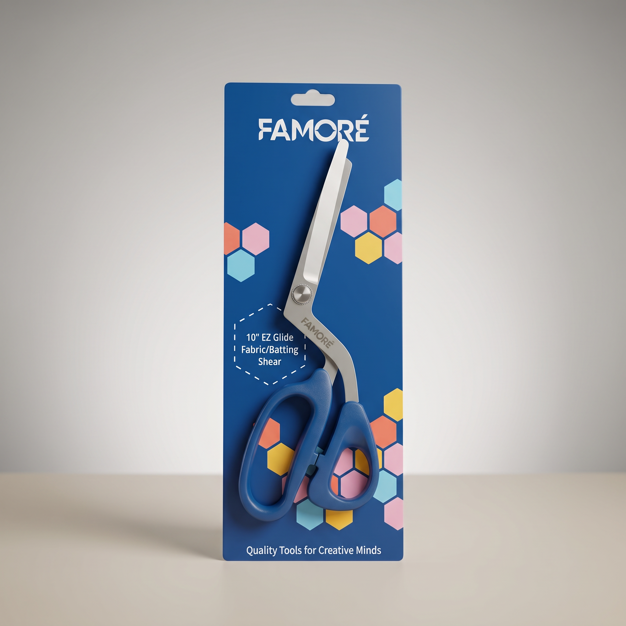 725A EZ Glide Fabric Batting Shears 10 inch Famore