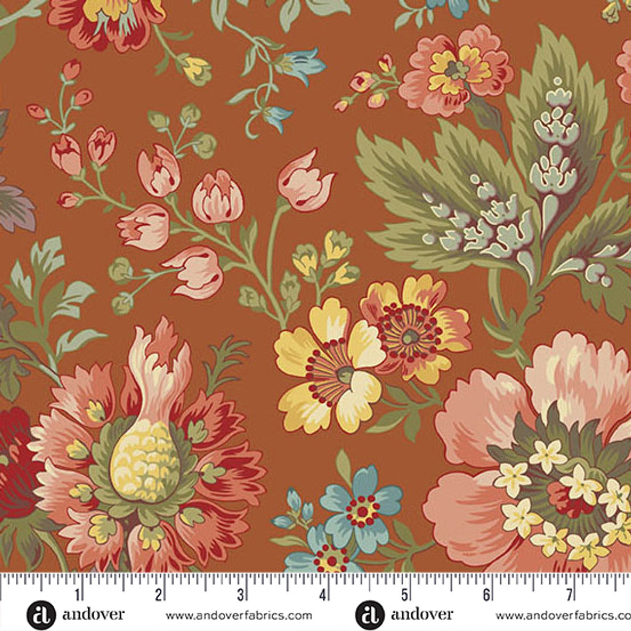 Milk and Honey Rust Farmer's Daughter 44"/45" Fabric Per Yard