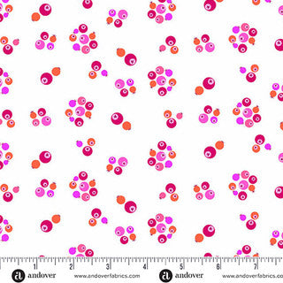 Perfect Day Bleubs Pink Cotton 44"/45" Fabric Per Yard