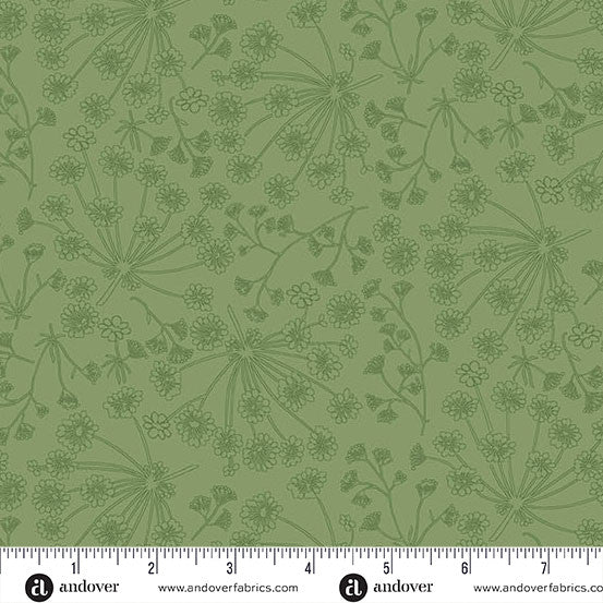 Nordic Summer Angelica Meadow Cotton 44"/45" Fabric Per Yard