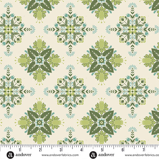 Nordic Summer Nordica Buttermilk Cotton 44"/45" Fabric Per Yard