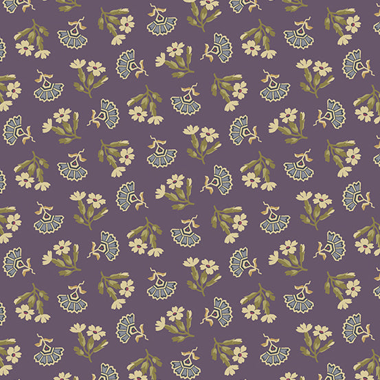 Andover Everlasting Renee Nanneman purple fleur quilting cotton fabric