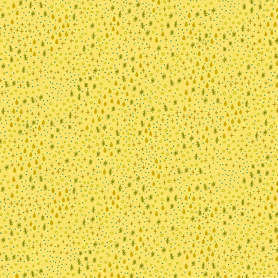 Andover Skygazing Elements quilting cotton fabric in Sunshower
